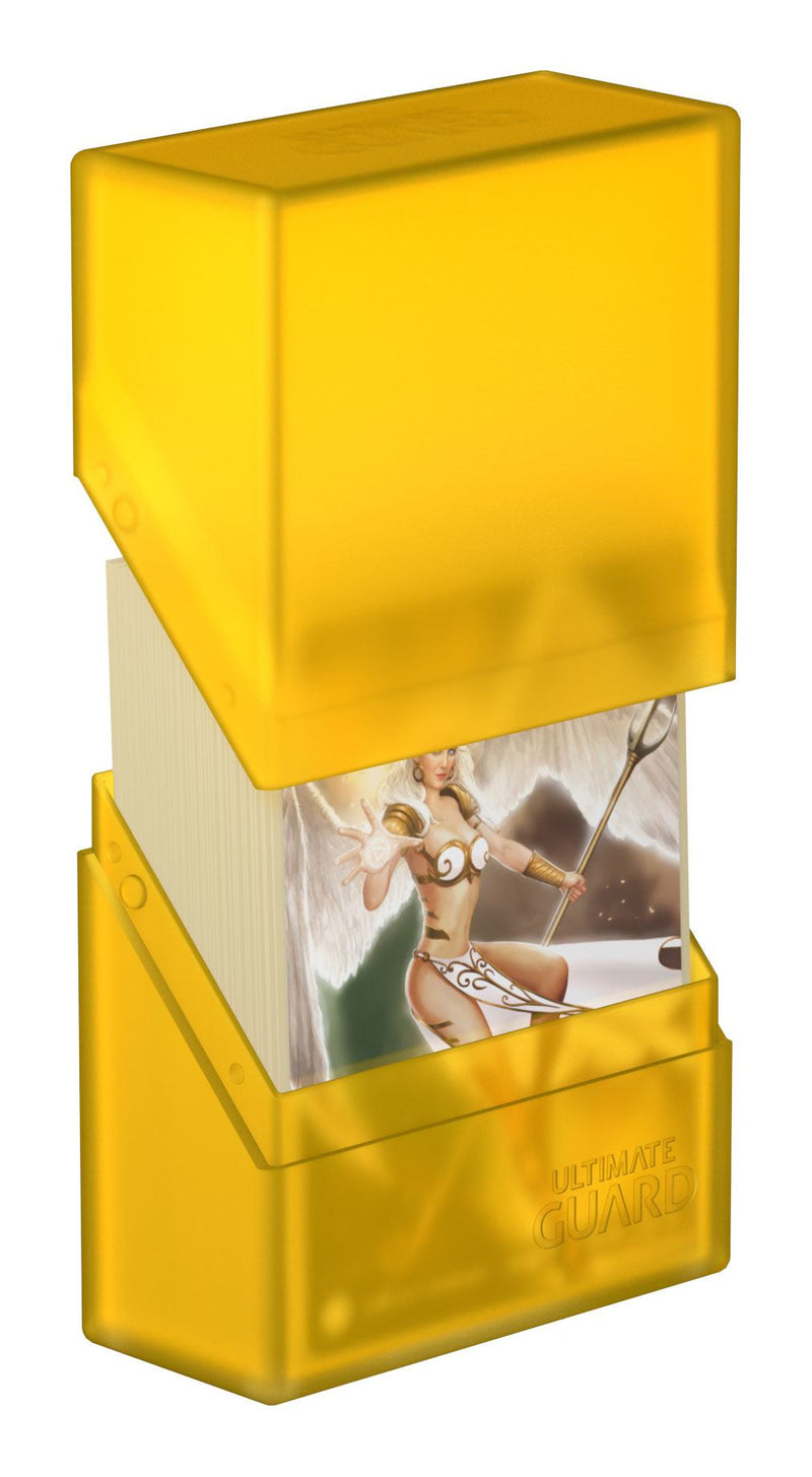 Ultimate Guard Boulder Deck Case 40+ Standard Size Amber - Ultimate Guard