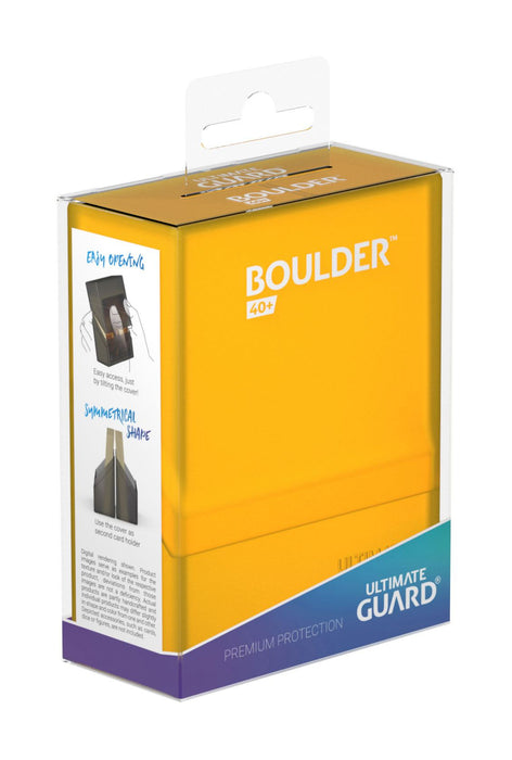 Ultimate Guard Boulder Deck Case 40+ Standard Size Amber - Ultimate Guard