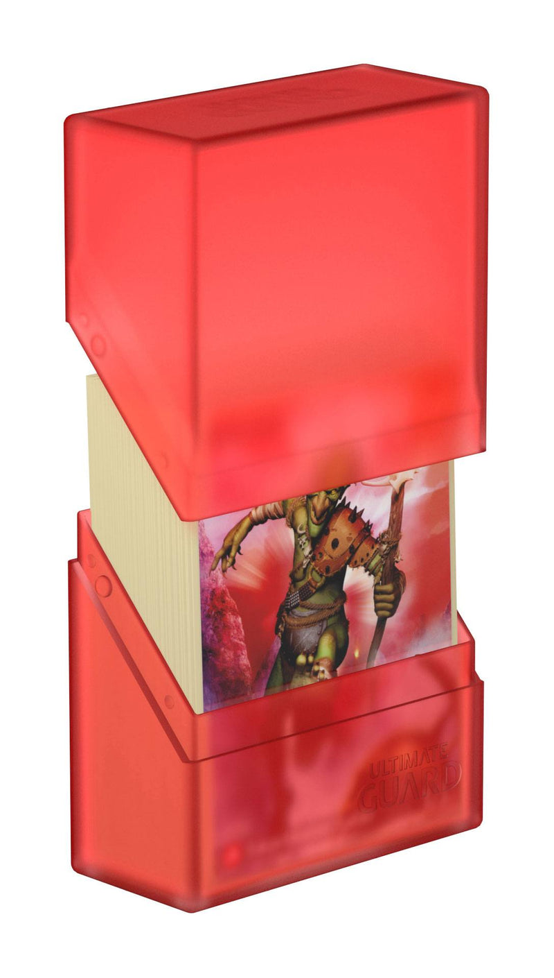 Ultimate Guard Boulder Deck Case 40+ Standard Size Ruby - Ultimate Guard