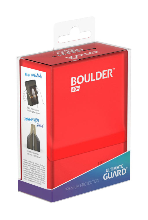 Ultimate Guard Boulder Deck Case 40+ Standard Size Ruby - Ultimate Guard