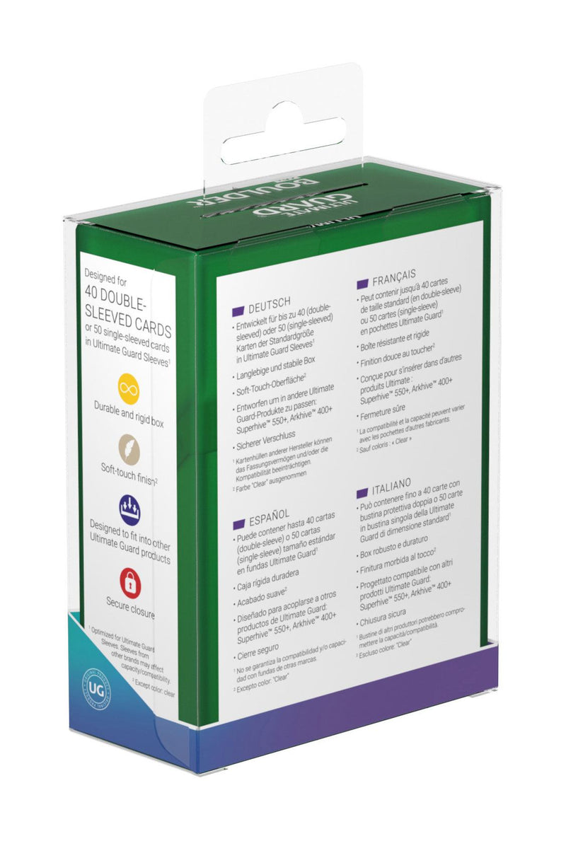 Ultimate Guard Boulder Deck Case 40+ Standard Size Emerald - Ultimate Guard