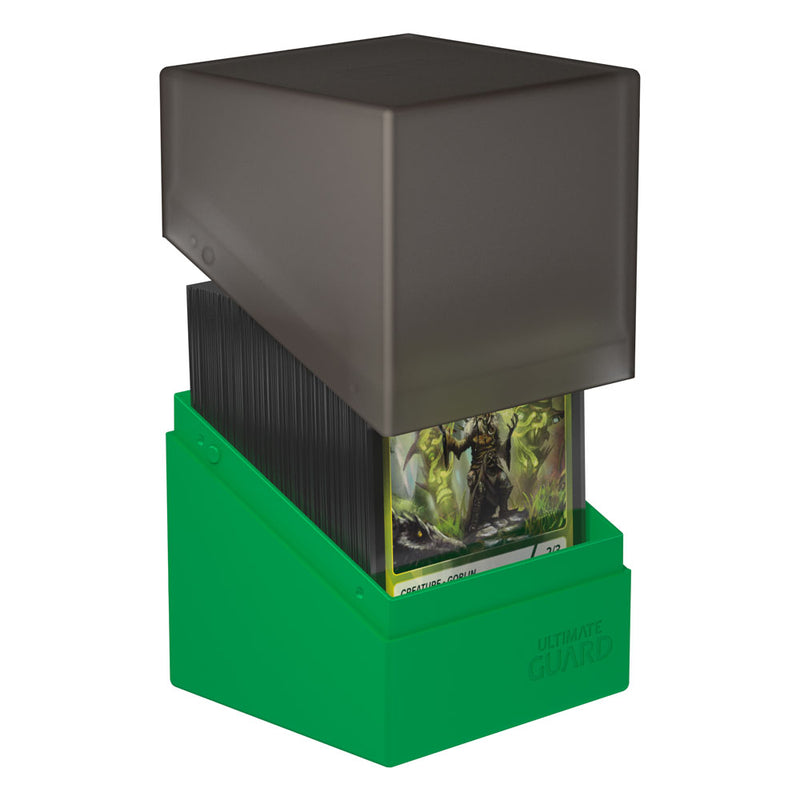 Ultimate Guard Boulder Deck Case 100+ SYNERGY Black/Green - Ultimate Guard