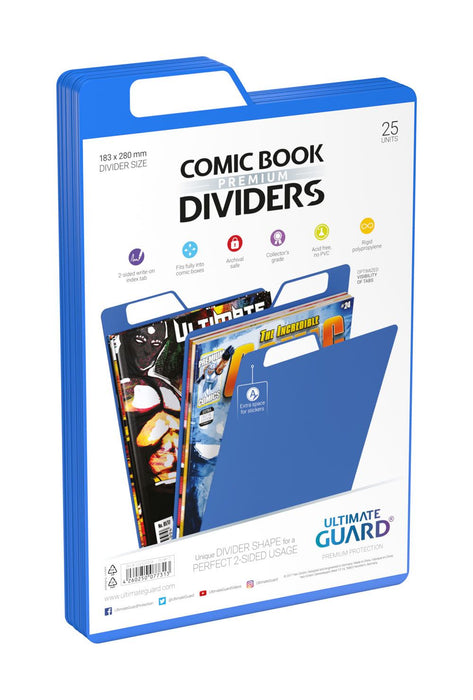 Ultimate Guard Premium Comic Book Dividers Blue (25) - Ultimate Guard
