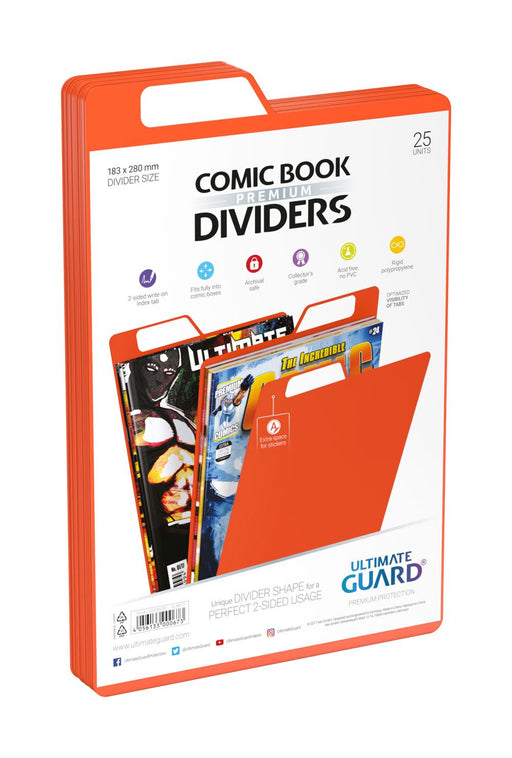 Ultimate Guard Premium Comic Book Dividers Orange (25) - Ultimate Guard