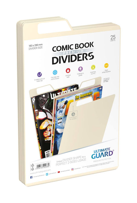 Ultimate Guard Premium Comic Book Dividers Sand (25) - Ultimate Guard